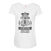 I am a Brain Tumor Survivor - What's Your Superpower? Maternity Scoop Neck T-shirt