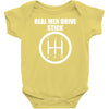 real men drive stick Baby Onesie