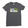 mardi gras Ladies Fitted T-Shirt