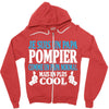 papa pompier Zipper Hoodie