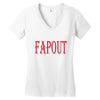 fapout Women's V-Neck T-Shirt