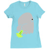 fart ghost Ladies Fitted T-Shirt