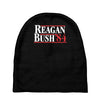 reagan bush '84 80's retro political party Baby Beanies