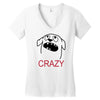 crazy (2) Women's V-Neck T-Shirt