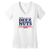 vote deez nuts Women's V-Neck T-Shirt