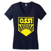 ossi fdj ddr Women's V-Neck T-Shirt