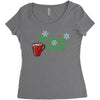 snowy days Women's Triblend Scoop T-shirt