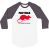 nutria its whats for dinner 3/4 Sleeve Shirt