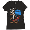 looney tunes genius at work Ladies Fitted T-Shirt