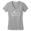 infinity knot anchor rope Women's V-Neck T-Shirt