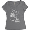 i just want to drink coffee &amp; bake things Women's Triblend Scoop T-shirt