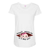 May Peeking Out Asian Baby Girl Maternity Scoop Neck T-shirt