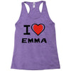 i love emma Racerback Tank