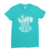 beer does not ask questions Ladies Fitted T-Shirt