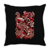 rood en wit Throw Pillow