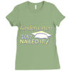 kindergarten 2017 nailed it graduation Ladies Fitted T-Shirt