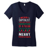 merry corruption of a pagan holiday Women's V-Neck T-Shirt