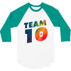 team 10 colorful 3/4 Sleeve Shirt