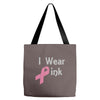 junior's breast cancer awareness i wear pink Tote Bags
