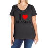 i love running Ladies Curvy T-Shirt