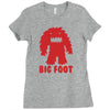 big foot Ladies Fitted T-Shirt
