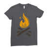 camp &amp; bonfire Ladies Fitted T-Shirt