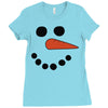 frosty snowman Ladies Fitted T-Shirt