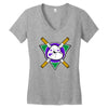 mighty donnie Women's V-Neck T-Shirt