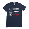 too busy playing fortnite White Logo Ladies Fitted T-Shirt