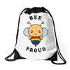 Cute Bee Proud Drawstring Bags