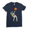 astronaut basketball planet Ladies Fitted T-Shirt
