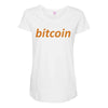bitcoin Maternity Scoop Neck T-shirt