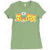 pizza campfire story Ladies Fitted T-Shirt