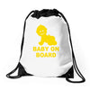 baby on board ! Drawstring Bags