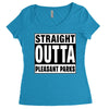 straight outta pleasant parks Women's Triblend Scoop T-shirt