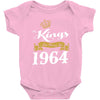 kings are born in 1964 Baby Onesie