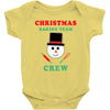 christmas baking team crew snowman Baby Bodysuit