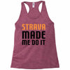 strava made me do it Racerback Tank