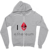 I Love Ethereum Zipper Hoodie