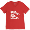 bono, clayton, edge, mullen V-Neck Tee