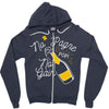 no 'pagne no gain Zipper Hoodie