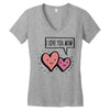 i love you mom Women's V-Neck T-Shirt