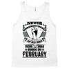 Never Underestimate Old Man Who Was Born February Tank Top