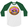 Angry Donut 3/4 Sleeve Shirt