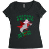Grandma Shark -Shark Do Do Do Women's Triblend Scoop T-shirt