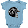 hi girl... ride with me! Baby Onesie