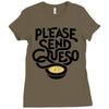 please send queso Ladies Fitted T-Shirt