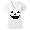 face pumpkin Women's V-Neck T-Shirt