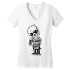 scary boy Women's V-Neck T-Shirt