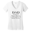 dad a sons first hero Women's V-Neck T-Shirt